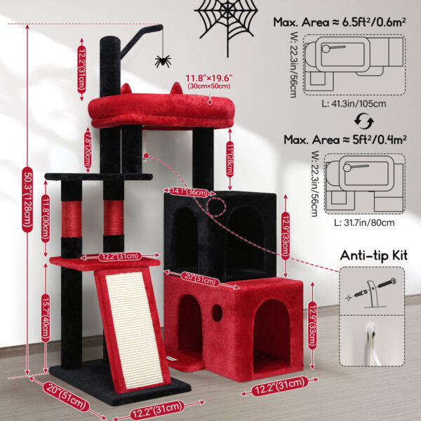 50 Inch Gothic Cat Climbing Rack - Image 2