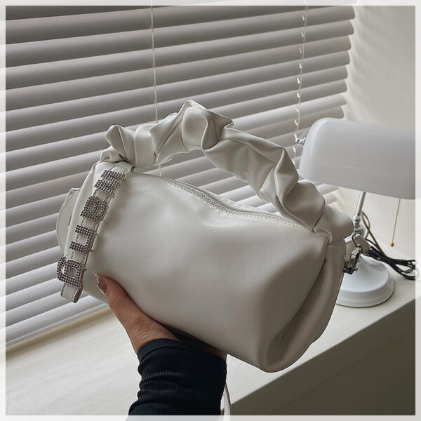 Ladies Shoulder Bag, Underarm Pleated Bag - Image 8