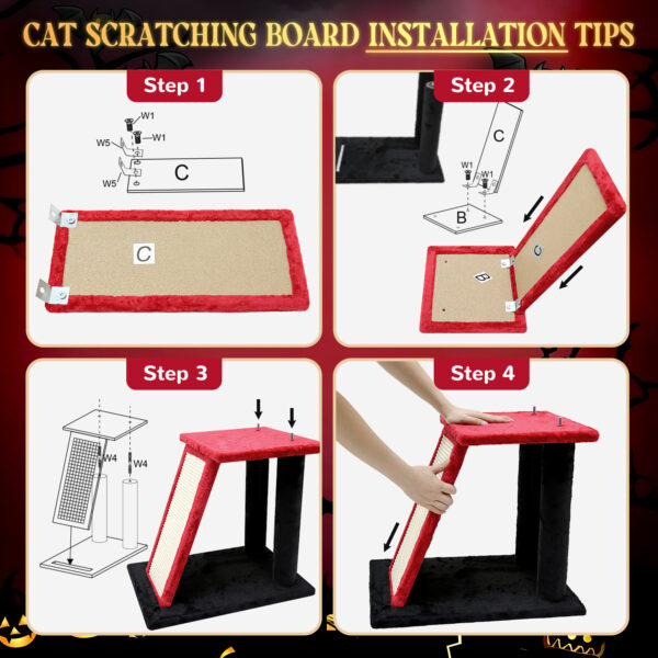 50 Inch Gothic Cat Climbing Rack - Image 6