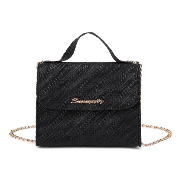 Simple Embossed Chain Simple Handbag - Image 9