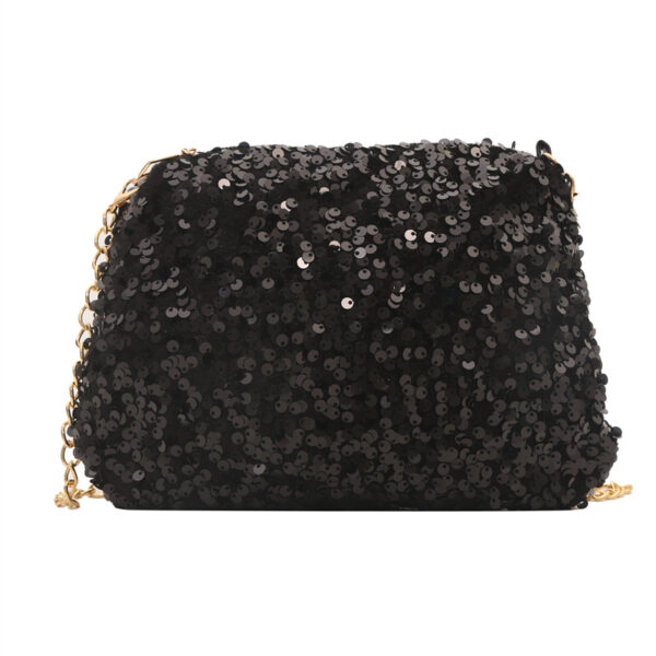Contrast Color And Versatile Sequined Underarm Bag For Women - Image 2