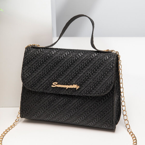 Simple Embossed Chain Simple Handbag - Image 4