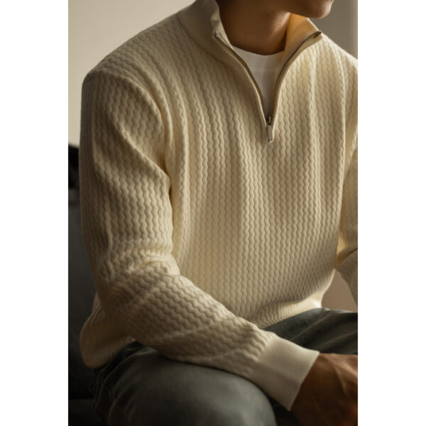 Turtleneck Zipper Sweater Men's Coat Thick Long Sleeve - Image 6
