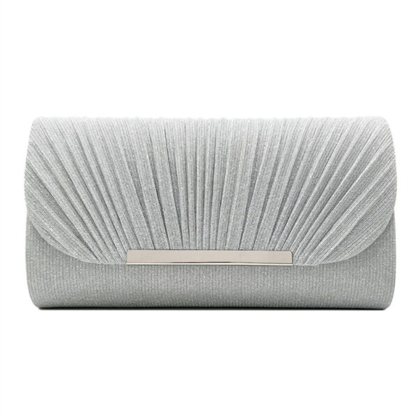 Women's Hardware Edge Party Pattern Fine Pink Clutch - Image 4