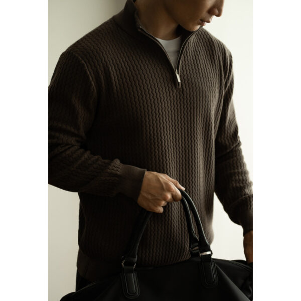 Turtleneck Zipper Sweater Men's Coat Thick Long Sleeve - Image 5