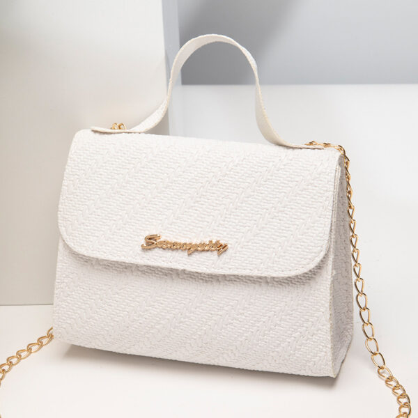 Simple Embossed Chain Simple Handbag - Image 5
