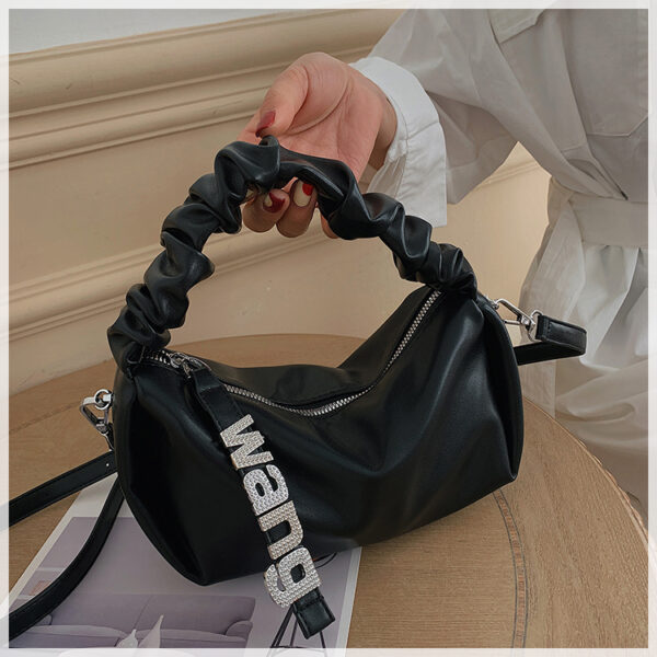 Ladies Shoulder Bag, Underarm Pleated Bag - Image 7