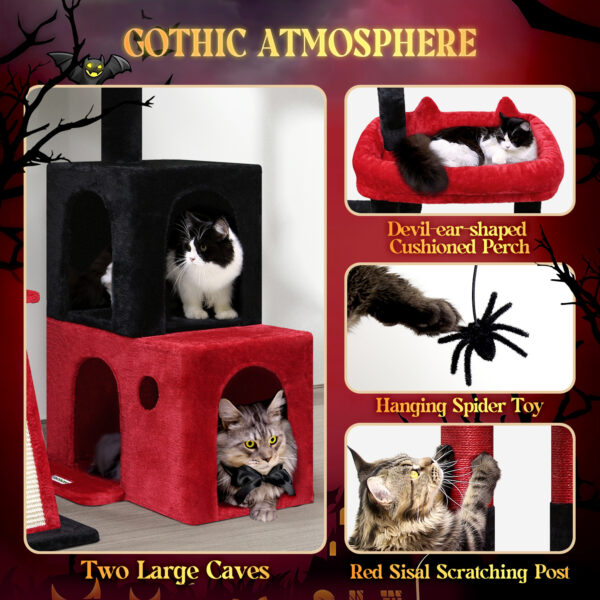 50 Inch Gothic Cat Climbing Rack - Image 4