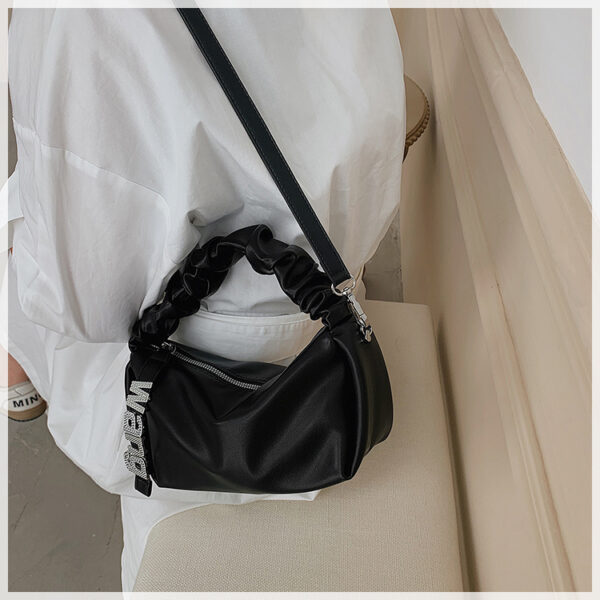 Ladies Shoulder Bag, Underarm Pleated Bag - Image 2
