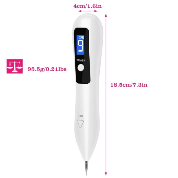Skin Tag Repair Kit Portable Beauty Equipment Multi-Level With Home Usage USB Charging LCD Level Adjustable 6 Replaceable Needles - Image 5