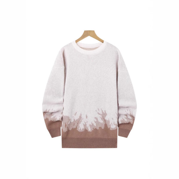 Flame Knitted Sweater Men's Leisure Warm - Image 4