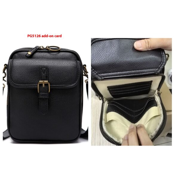 Unisex Vintage Large Capacity Messenger Bag Storage Bag  With 10 Card Inserts Casual Backpack Women's Bag Retro Backpack Large Capacity Travel - Image 9