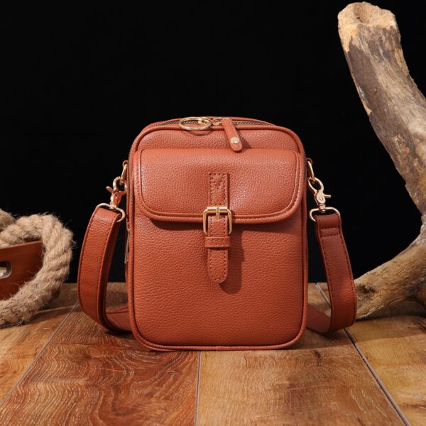 Unisex Vintage Large Capacity Messenger Bag Storage Bag  With 10 Card Inserts Casual Backpack Women's Bag Retro Backpack Large Capacity Travel - Image 3