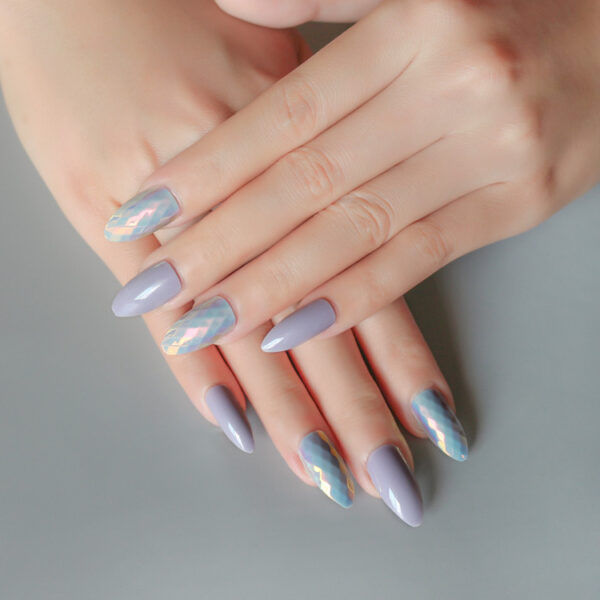 24 pieces of trendy wearable fake nail pieces - Image 8