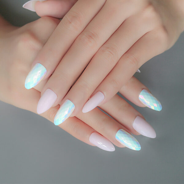 24 pieces of trendy wearable fake nail pieces - Image 9