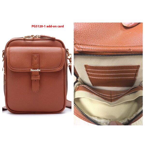 Unisex Vintage Large Capacity Messenger Bag Storage Bag  With 10 Card Inserts Casual Backpack Women's Bag Retro Backpack Large Capacity Travel - Image 5