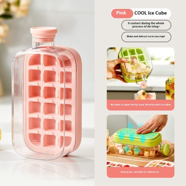One-Click Molding Cooling Cup,Instant Ice Maker,Zero-Contact Design,Straw Included,Curling Mold,Portable & Stylish Chilled Drink - Image 2