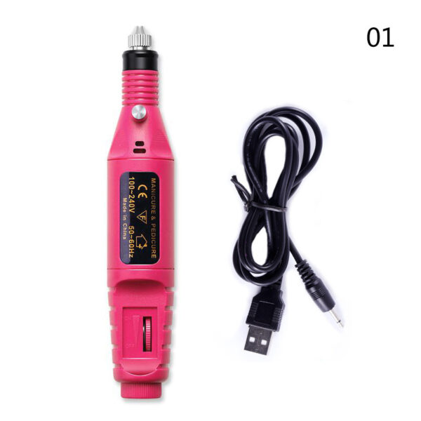 Electric Nail Drill Machine Manicure Machine Set USB Charging Mill Cutter For Manicure Nail File Pedicure Tool Nail Drill Set - Image 5